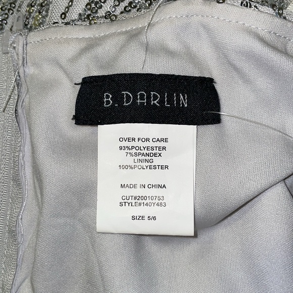 NWT from Macy’s Dress sequence silver 
Juniors size 5/6 - Picture 10 of 16